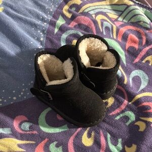 Cozy Black Kids Boots